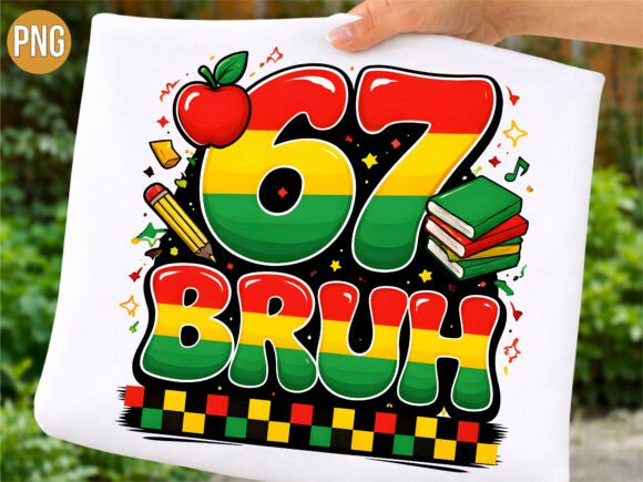 67 Bruh Back to School Teacher PNG
