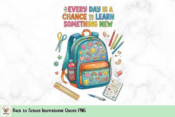Back to School Inspirational Quote PNG