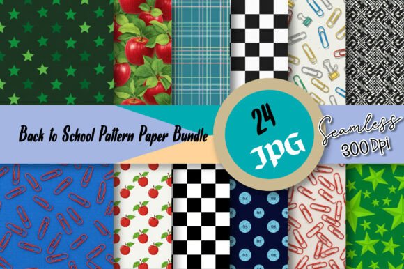 Back to School Pattern Paper Bundle: The Ultimate Resource for Creative Educators and Crafters