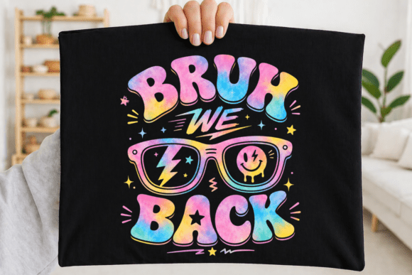Back to School Retro Student Teacher PNG