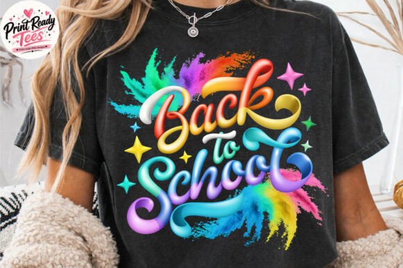Back to School Splash PNG Design