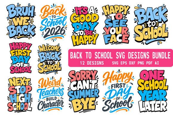 Back to School SVG PNG Bundle School SVG: The Ultimate Toolkit for Teachers, Creators, and Small Business Owners