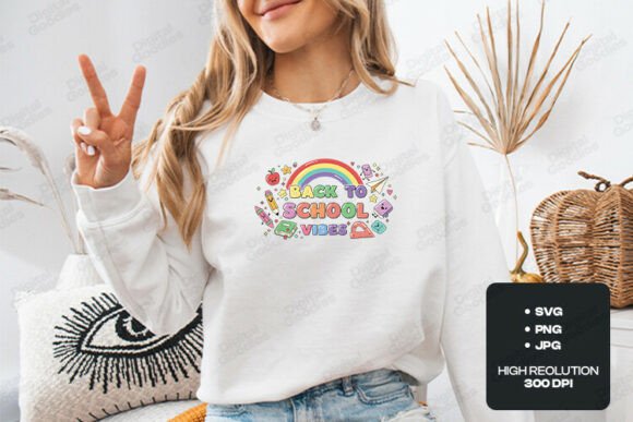 Back to School Vibes Cute Rainbow Art: A Creative Catalyst for the New Academic Year
