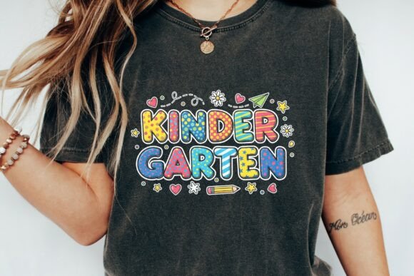 Evaluating Back to School Kinder Garten Shirt PNG_1 for Creative Projects