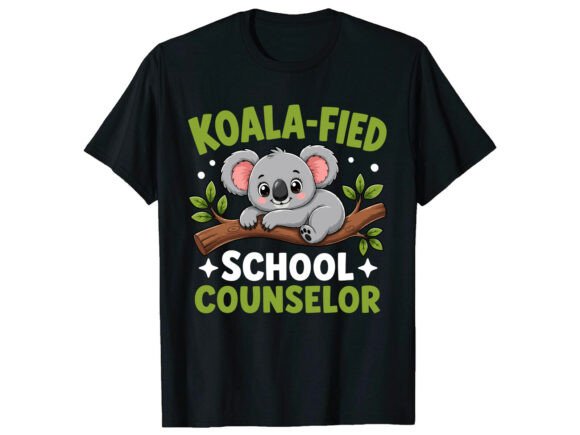 Koala Counselor Back to School T-Shirt Design