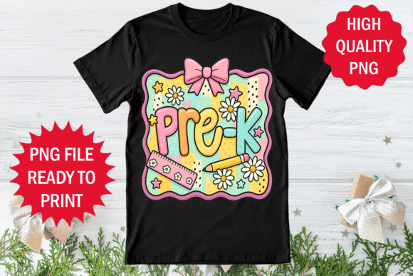 Pre K Back to School Kindergarten Png: Elevating Creative Projects with Vibrant, Ready-to-Use Designs