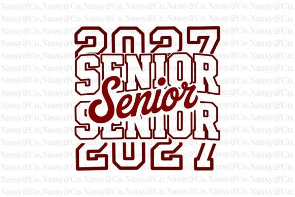 Senior 2027 Class Back to School PNG
