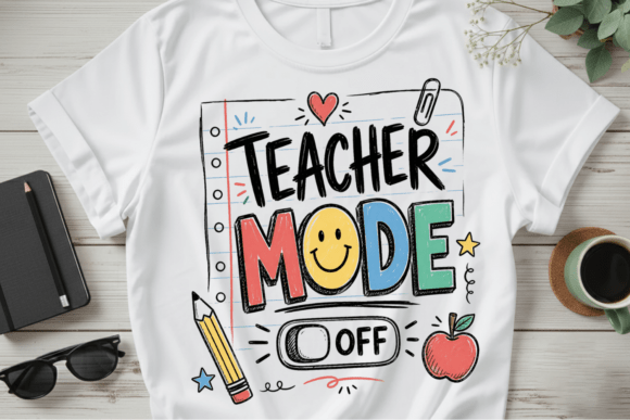 Teacher Mode off, Back to School PNG