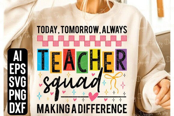 Teacher Squad PNG Back to School Teacher: A Comprehensive Evaluation for Digital Design Projects
