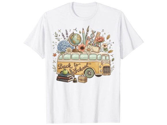Vintage Bus Back to School T-Shirt